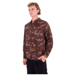 HURLEY Portland Organic Long Sleeve Shirt -FlexWardrobe Sales Shop hurley portland organic long sleeve shirt 2