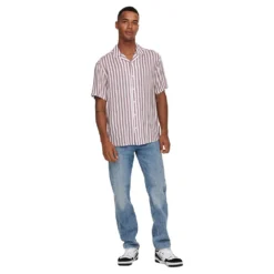 Only & Sons Wayne Life Viscose Short Sleeve Shirt 13 Only & Sons Wayne Life Viscose Short Sleeve Shirt -FlexWardrobe Sales Shop only sons wayne life viscose short sleeve shirt 4