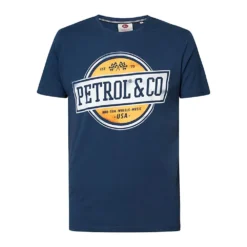 Petrol Industries M-2020-TSR612 Classic Print Short Sleeve Round Neck T-Shirt