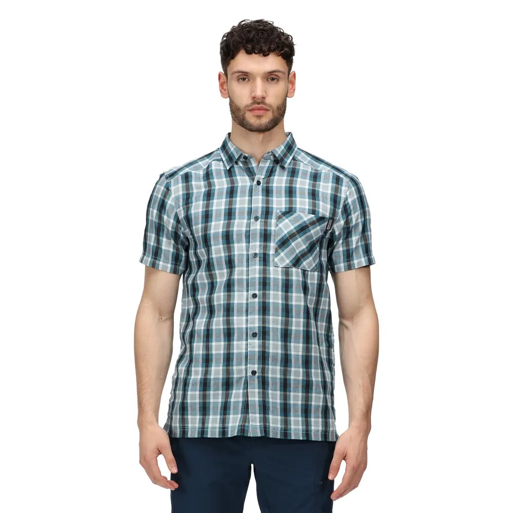 Regatta Mindano VI Checked UTRG7354 Short Sleeve Shirt 7 Regatta Mindano VI Checked UTRG7354 Short Sleeve Shirt - Image 5
