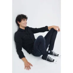 125455-000 / Fit Slim S-Repel Denim Long Sleeve Shirt -FlexWardrobe Sales Shop salsa jeans 125455 000 fit slim s repel denim long sleeve shirt 2