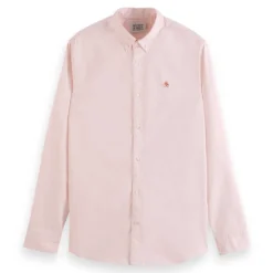 Scotch & Soda Essentials Regular Fit Organic Oxford Long Sleeve Shirt