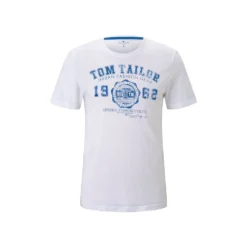 Tom Tailor Logo Print Short Sleeve T-Shirt -FlexWardrobe Sales Shop tom tailor logo print short sleeve t shirt 2