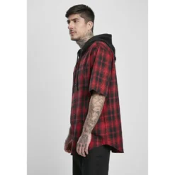 URBAN CLASSICS Hooded Shirt -FlexWardrobe Sales Shop urban classics hooded shirt 3