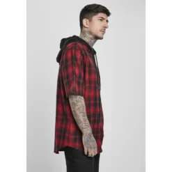 URBAN CLASSICS Hooded Shirt -FlexWardrobe Sales Shop urban classics hooded shirt 4