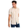 Woven Striped Short Sleeve Shirt